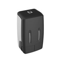 Дозатор для жидкого мыла настенный двойной FIXSEN HOTEL 400мл+400мл пластик черный арт-FX-31012K-2 — фото 1, Дозаторы