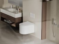 Унитаз ABBER Bequem AC1129 подвесной белый, безободковый, смыв торнадо — фото 2, Подвесные унитазы