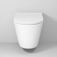 Унитаз подвесной Grossman GR-4477MSQ (485х360х330) безободковый,смыв торнадо,белый матовый с тонкой крышкой,микролифт,1 место — фото 5, Подвесные унитазы