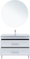 Товар: Тумба с раковиной Aquanet Бостон new 100 (Flat) цв.белый сатин 00345363 - фото 7 Тумба с раковиной Aquanet Бостон new 100 (Flat) цв.белый сатин 00345363 — фото 7, Тумбы с раковиной