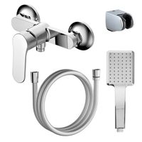 Смеситель для ванны AZARIO ELVIS с ручным душем, керамический картридж, хром арт-AZ-WWK338155C — фото 6, Смеситель для ванны