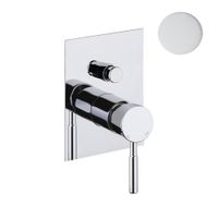 Смеситель для душа встраиваемый Webert Rimini RI860101740, белый — фото 1, Смеситель для душа