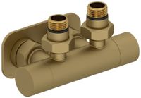Вентиль Вентиль Сунержа 2х1/2" угловой скрытый-скрытый EU50 Матовое золото арт-032-1416-1234 — фото 3, Комплектующие для полотенцесушителей