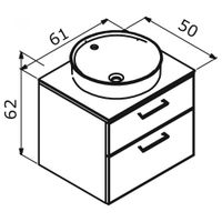 Товар: Тумба под раковину ORKA Salerno 60 подвесная, цвет Sardinia, ручки золото 3008777 - фото 8 Тумба под раковину ORKA Salerno 60 подвесная, цвет Sardinia, ручки золото 3008777 — фото 8, Тумбы под раковину