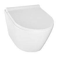 Унитаз подвесной Azario Nova 360х480х360 безободковый, с ультратонким сиденьем микролифт арт-AZ-2217 — фото 1, Подвесные унитазы