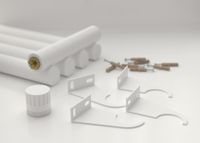 Отопительный радиатор Сунержа Эстет-1 EU50 правый 1800х225 5 секций Матовый белый 30-0311-1805 — фото 3, Радиаторы отопления