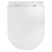 Унитаз подвесной Azario Geno 490х360х360 безободковый, с ультратонким сиденьем микроклифт (AZ2196D) арт-AZ-2196-D — фото 7, Подвесные унитазы