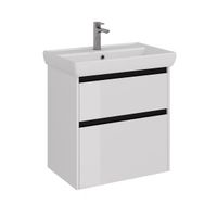 Товар: Тумба Lemark COMBI 70 см под 1 раковину, подвесная/напольная, 2 ящика, цвет планки: Чёрный, цвет кор арт-LM03C70T-black - фото 7 Тумба Lemark COMBI 70 см под 1 раковину, подвесная/напольная, 2 ящика, цвет планки: Чёрный, цвет кор арт-LM03C70T-black — фото 7, Тумбы под раковину