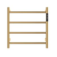 Полотенцесушитель электрический 475*474 c терморегуляторм, цвет: золото шлифованное. арт-AQM3124BG — фото 1, Электрические полотенцесушители