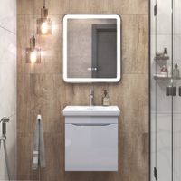 Тумба под раковину VIGO Grani 50 подвесная белый (028 белый) — фото 5, Тумбы под раковину