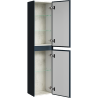 Подвесной пенал 35 см с двумя дверьми в сером цвете GE0535GRM — фото 1, Пеналы для ванной комнаты