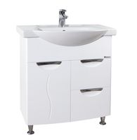 Глория-75 тумба с 2 ящ. с б/к белая (Best) 4639512080017 — фото 1, Тумбы под раковину