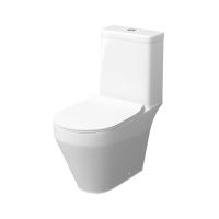 Унитаз-компакт КЕРАМИН БАРИ Slim ЖСМЛ Soft Close безободковый двухрежимный, сиденье дюропласт с микролифтом CDB00029257 арт-4810531150305 — фото 8, Напольные унитазы