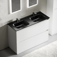 Тумба под раковину SANCOS Libra Floor напольная, 1190х450х840, c двумя ящиками оснащенными доводчиками, белый глянец , арт. LB120F-1W LB120F-2W — фото 11, Тумбы под раковину