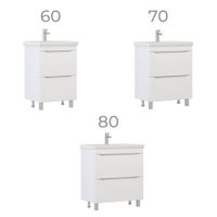 Тумба под раковину VIGO Grani 60 напольная белый (201) — фото 8, Тумбы под раковину