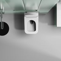 Унитаз ABBER Ultra подвесной белый с ультратонким ободком арт-AC1303 — фото 7, Подвесные унитазы