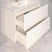 Тумба подвесная с умывальником PARMA 80 /белая/ AQUA DE MARCO 5080WPAR — фото 8, Тумбы с раковиной