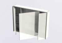 Зеркальный шкаф Aquanet Латина 100 белый арт-00179636 — фото 6, Зеркальные шкафы в ванную