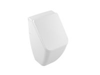 Писсуар, Villeroy&Boch, Venticello, тип установки-настенный, ширина, мм-285, глубина, мм-315, высота, мм-545, материал-санфарфор, вид грязеотталкивающего покрытия-CeramicPlus, крепления в комплекте, цвет-камень белый, с отверстиями для крепежа крышки арт-5504R1RW — фото 1, Писсуары