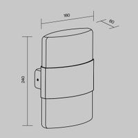 Товар: Настенный светильник (бра) Outdoor O442WL-L12GF3K - фото 12 Настенный светильник (бра) Outdoor O442WL-L12GF3K — фото 12, Уличное освещение