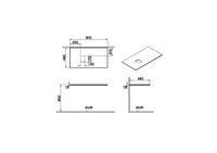 Origin Столешница 90 см левосторонняя дуб VITRA арт-65859 — фото 1, Столешницы под раковину