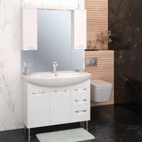 Тумба напольная ELEGANSE 105 /хром/ AQUA DE MARCO 2105CELE — фото 5, Тумбы под раковину