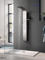 Панель BELLA душевая из нержавеющей стали с форсунками Ceruttispa CT11128, цвет хром — фото 1, Душевые панели