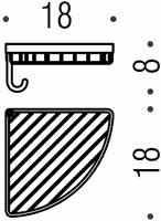 Товар: Полочка корзинка COLOMBO DESIGN ANGOLARI B9602 настенная цвет хром - фото 1 Полочка корзинка COLOMBO DESIGN ANGOLARI B9602 настенная цвет хром — фото 1, Полки