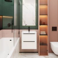 Тумба под раковину подвесная La Fenice Tesoro FNC-01-TES-PB-60-2, белый — фото 3, Тумбы под раковину