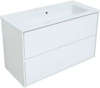 Тумба под раковину Aquanet Милан 105 белый глянец арт-00339970 — фото 2, Тумбы под раковину