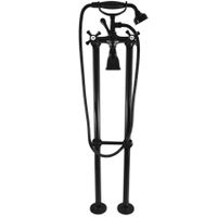 MORAVA RETRO - смеситель классический для ванны с душем, ЧЕРНЫЙ МАТОВЫЙ арт-MK350.5/2CMAT — фото 1, Смеситель для ванны