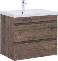 Тумба с раковиной Aquanet Нота new 75 цв.дуб веллингтон табак 00335876 — фото 1, Тумбы с раковиной