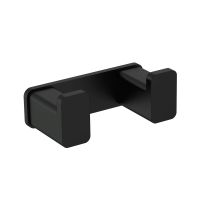 Tivoli Крючок двойной латунный, черный матовый арт-AQM7302MB — фото 1, Крючки для полотенец