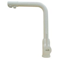 MILANO Смеситель д/кухни совмещенный с краном для питьевой воды, белый камень 32662 — фото 1, Смесители для кухни