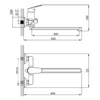 Смеситель для ванны Azario длинный излив, керамический картридж, хром арт-AZ-HU245912 — фото 1, Смеситель для ванны