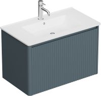 Тумба под раковину Allen Brau Gravity 80 1.370017.BGM синий матовый — фото 3, Тумбы под раковину