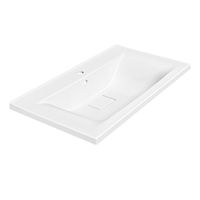 Раковина VCB-3M900W из искусственного камня, цвет белый — фото 5, Раковины встраиваемые сверху