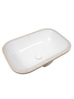 BOND Раковина встраиваемая под столешницу 60х40х20см прямоугольная белая с переливом арт-S95-600 — фото 11, Раковины встраиваемые сверху