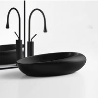 Смеситель TROPFEN B XL для раковины, черный, высокий BOCH MANN арт-BM9634 — фото 4, Смесители для раковины