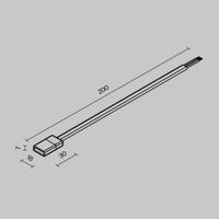 Комплектующие для уличной трековой системы с токоведущими элементами Outdoor арт-O-TR002-HSP — фото 6, Комплектующие для освещения