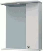 шкаф-зеркало Пион 60С белый правый MFR79368WT — фото 1, Зеркальные шкафы в ванную