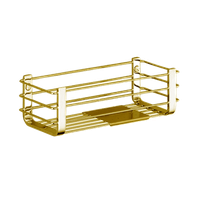 Товар: Полочка корзинка COLOMBO DESIGN ANGOLARI B9632.OM одинарная цвет золото матовое B9632.HPS - фото 3 Полочка корзинка COLOMBO DESIGN ANGOLARI B9632.OM одинарная цвет золото матовое B9632.HPS — фото 3, Полки