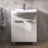 Тумба под раковину VIGO Hoska 60 напольная белый арт-230 — фото 2, Тумбы под раковину