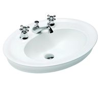 Раковина HATRIA DOLCEVITA встраиваемая сверху с одним отверстием без перелива цвет белый арт-Y0PL01 — фото 1, Раковины встраиваемые сверху