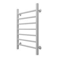 Полотенцесушитель водяной AZARIO ANCONA 500/800 квадрат, 7 секций, нижнее/диагональное подключение, 1/2", белый арт-AZ83914W — фото 1, Водяные полотенцесушители