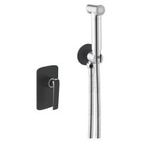 Гигиенический душ со смесителем Rose , черный арт-R1305H — фото 1, Гигиенические души