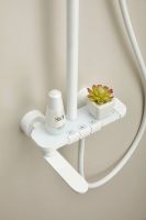 Товар: Душевая система с тропическим душем и смесителем BELZ, клавишный переключатель, белый, арт-B25713-8 - фото 8 Душевая система с тропическим душем и смесителем BELZ, клавишный переключатель, белый, арт-B25713-8 — фото 8, Душевые стойки