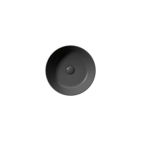 раковина накладная KUBE X Ø32 без перелива черный матовый арт-943526 — фото 1, Раковины накладные