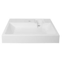 Раковина подвесная Azario Element 595х490х75 литьевой мрамор, белая арт-CS00082280 — фото 1, Раковины подвесные