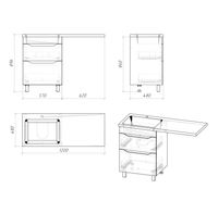 Товар: Тумба напольная "ВИЛАР-60" под стиральную машину с 2-я ящ. белая (ум. Камилла-120) арт-126011 - фото 3 Тумба напольная "ВИЛАР-60" под стиральную машину с 2-я ящ. белая (ум. Камилла-120) арт-126011 — фото 3, Тумбы под раковину